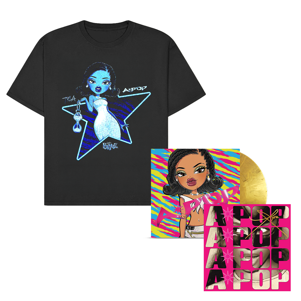 Tyla Signed A*POP x Bratz Vinyl and Tee Fan Pack – Tyla US Store