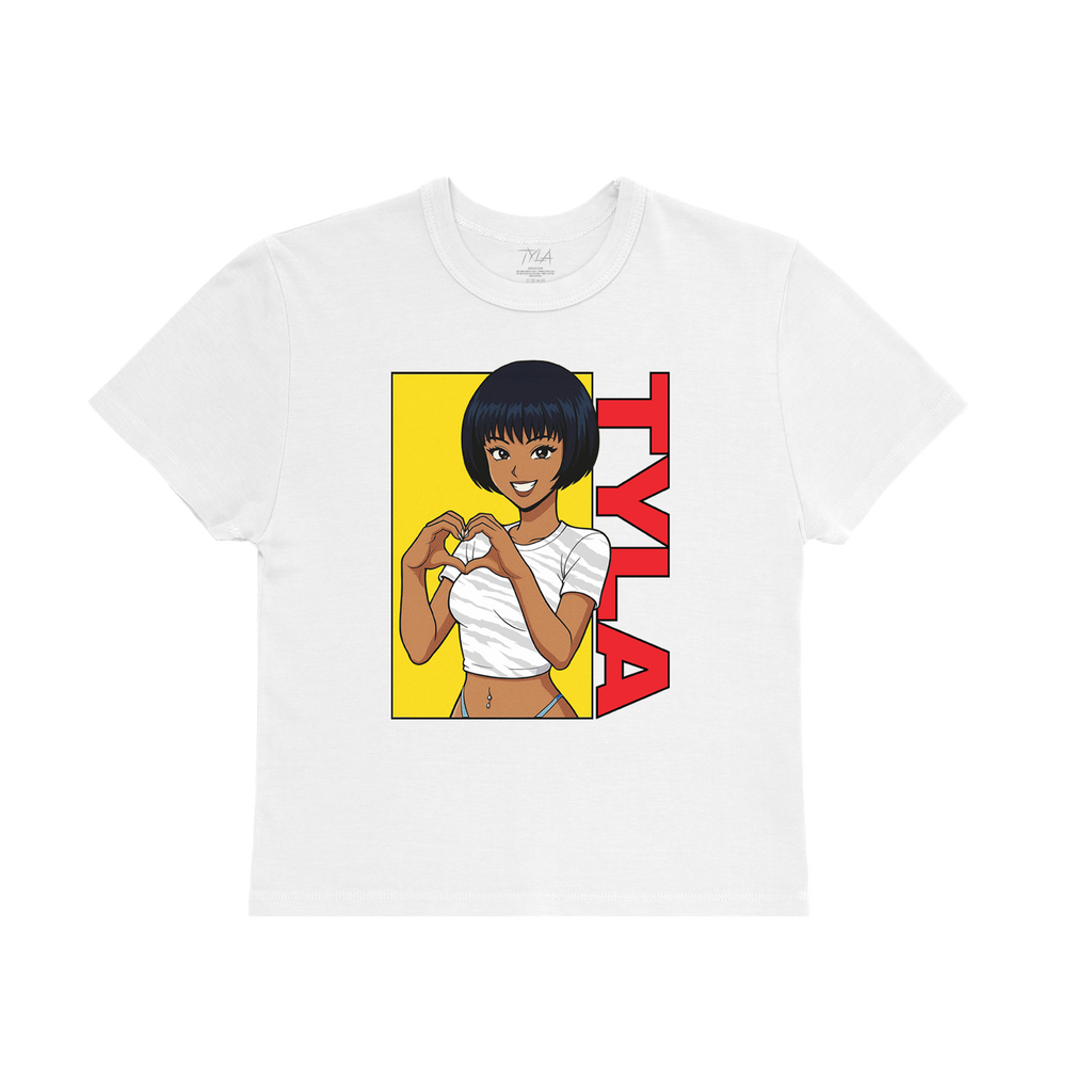 TYLA Baby Tee in White – Tyla US Store