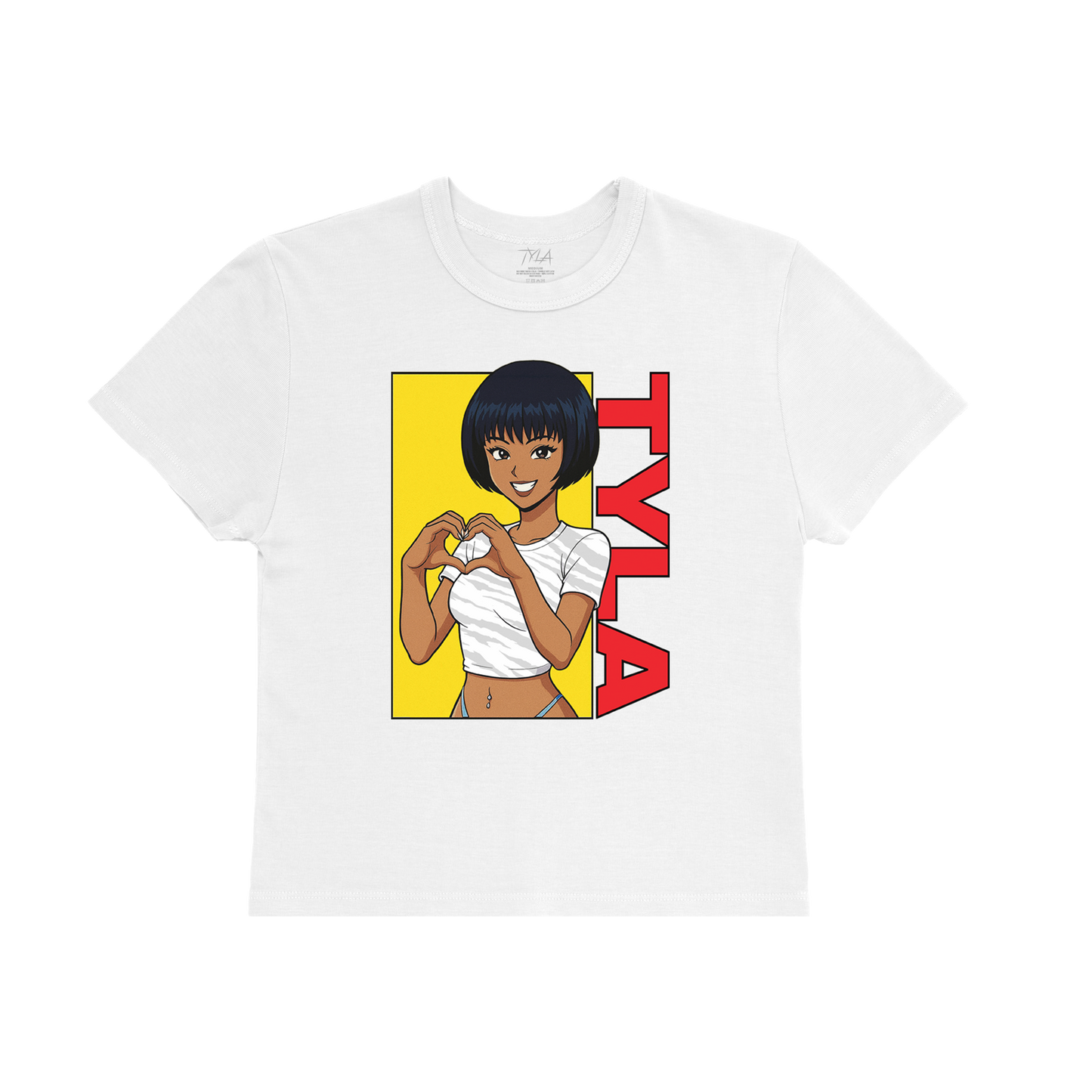 TYLA Baby Tee in White