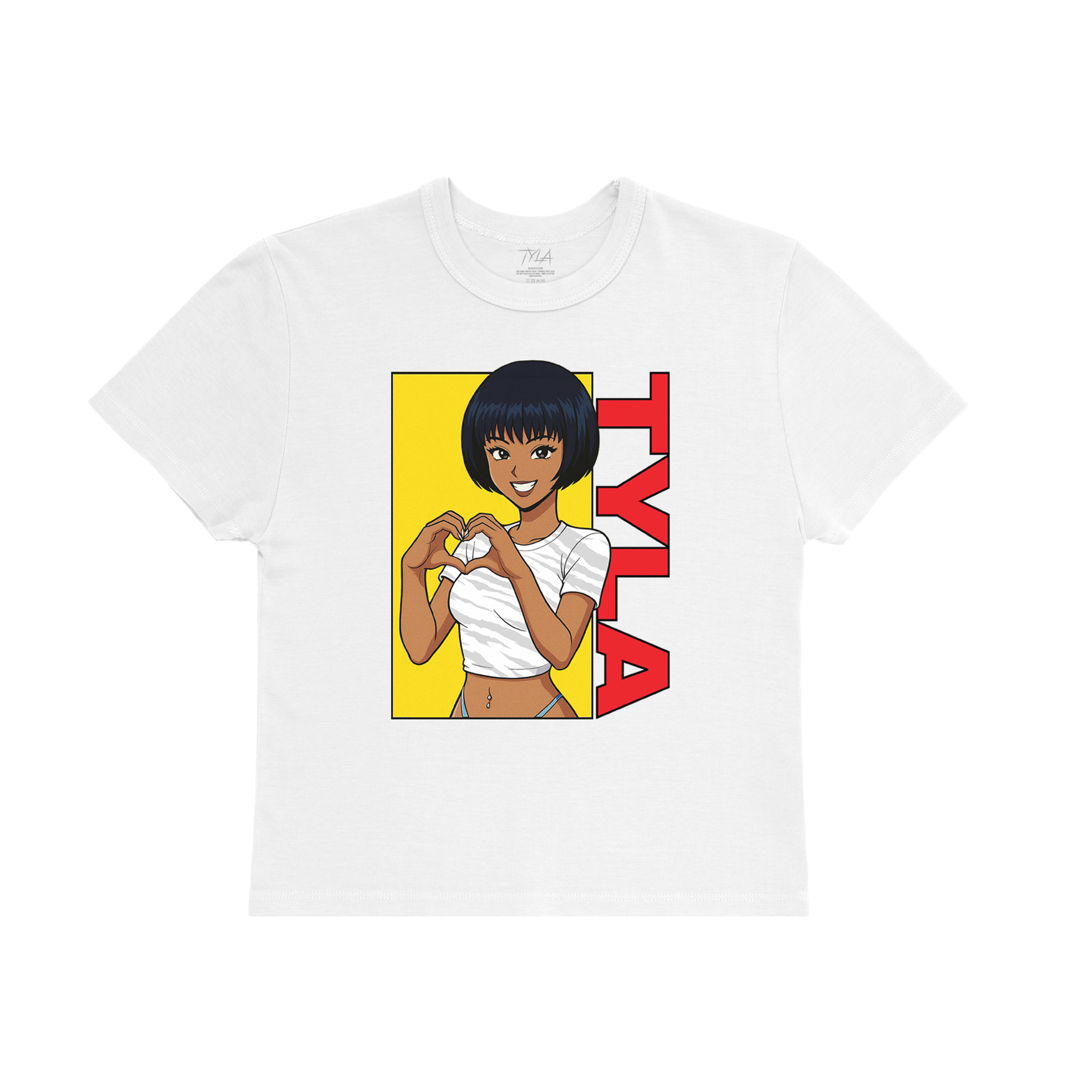 TYLA Baby Tee in White