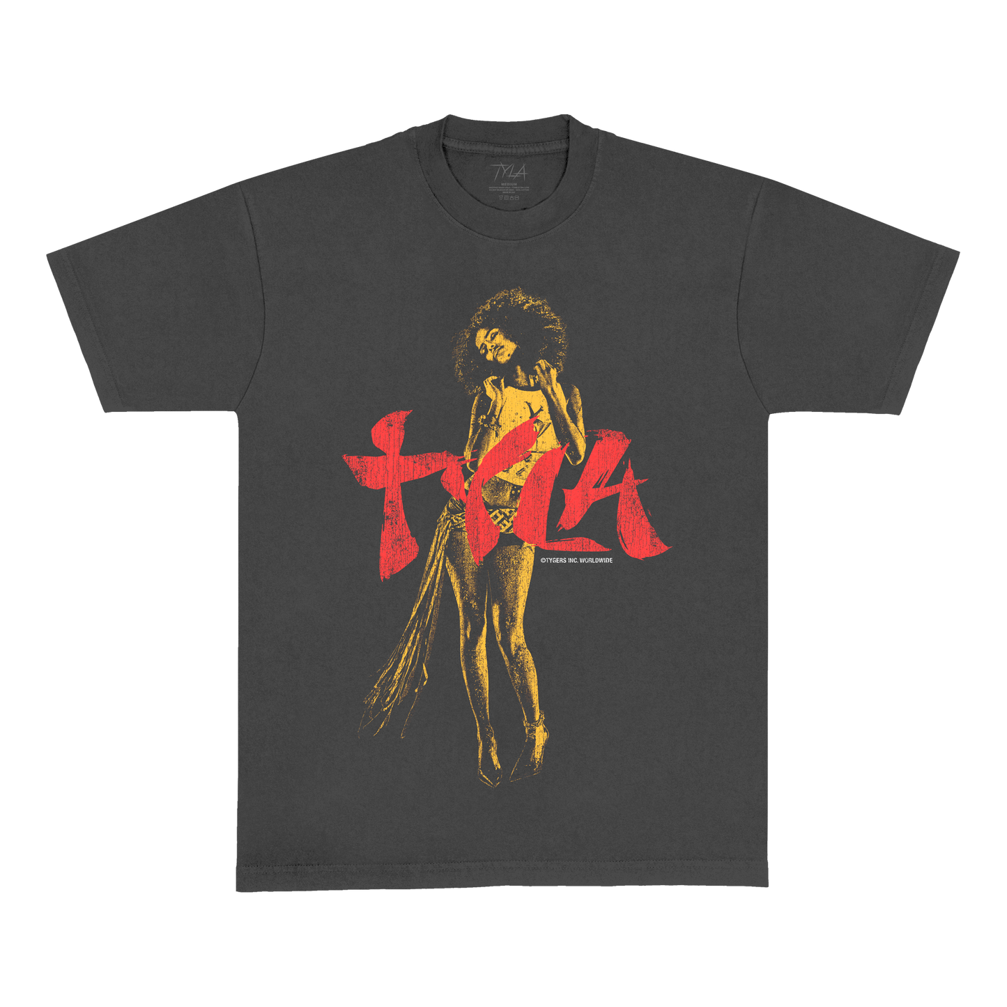 TYLA Tee in Washed Black