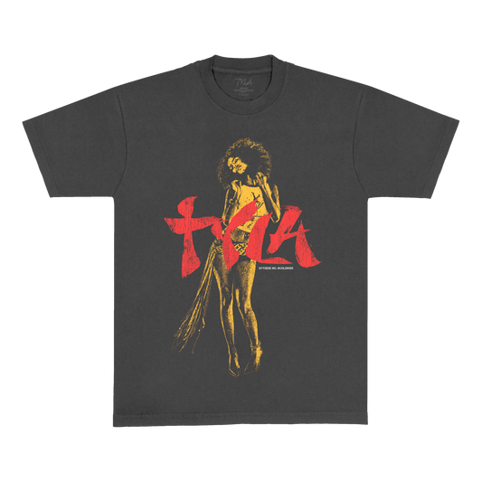 TYLA Tee in Washed Black