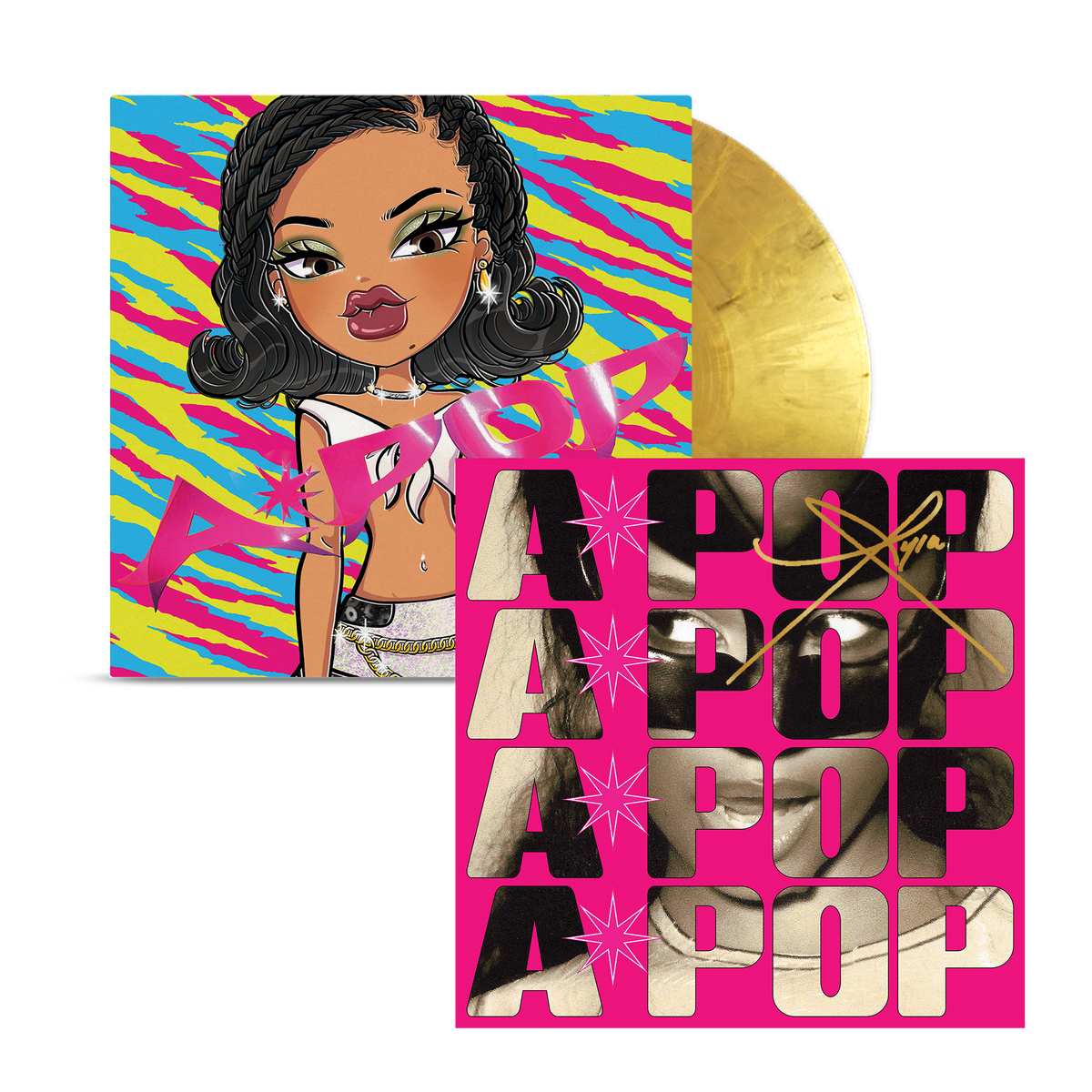 Pochette de A*POP x Bratz METALLIC MARBLE Vinyl w/ Signed Insert par Tyla